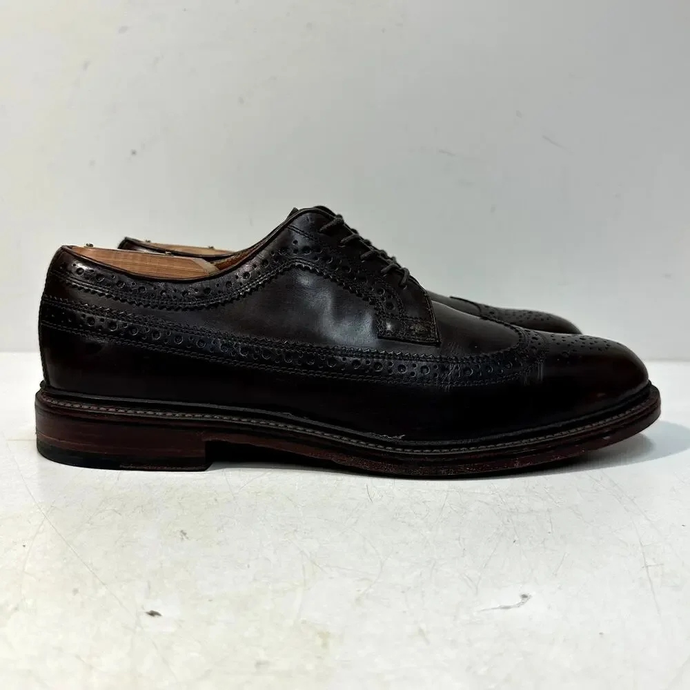 VGUC Grant Stone x J. Crew Ludlow Longwing Wingtip Derby Bench Made 10 D